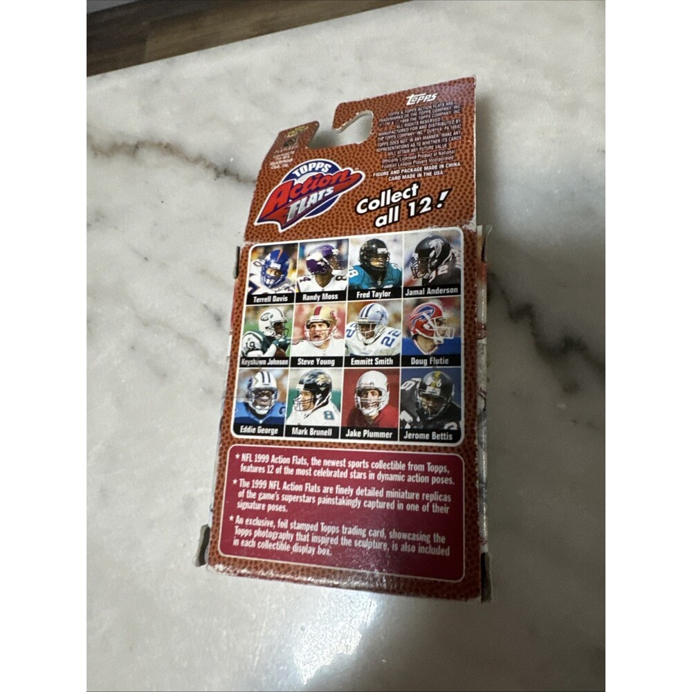 1999 Topps Steve Young Action Flats Figure & Card NEW factory sealed‎ - Picture 5 of 8
